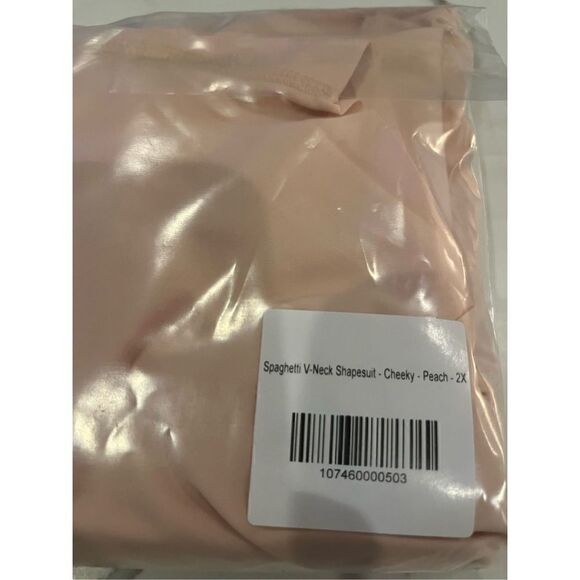 New  Pinsy V Neck Hourglass Shapewear Bodysuit Cheeky Peach - Picture 7 of 8